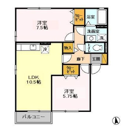 コージィコートの物件間取画像